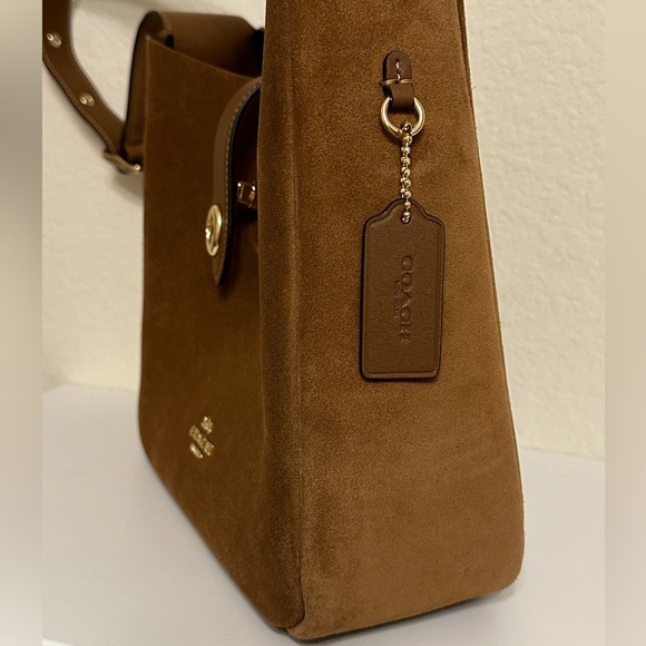 Coach Hadley Convertible Crossbody Bag In Suede - Picture 8 of 8